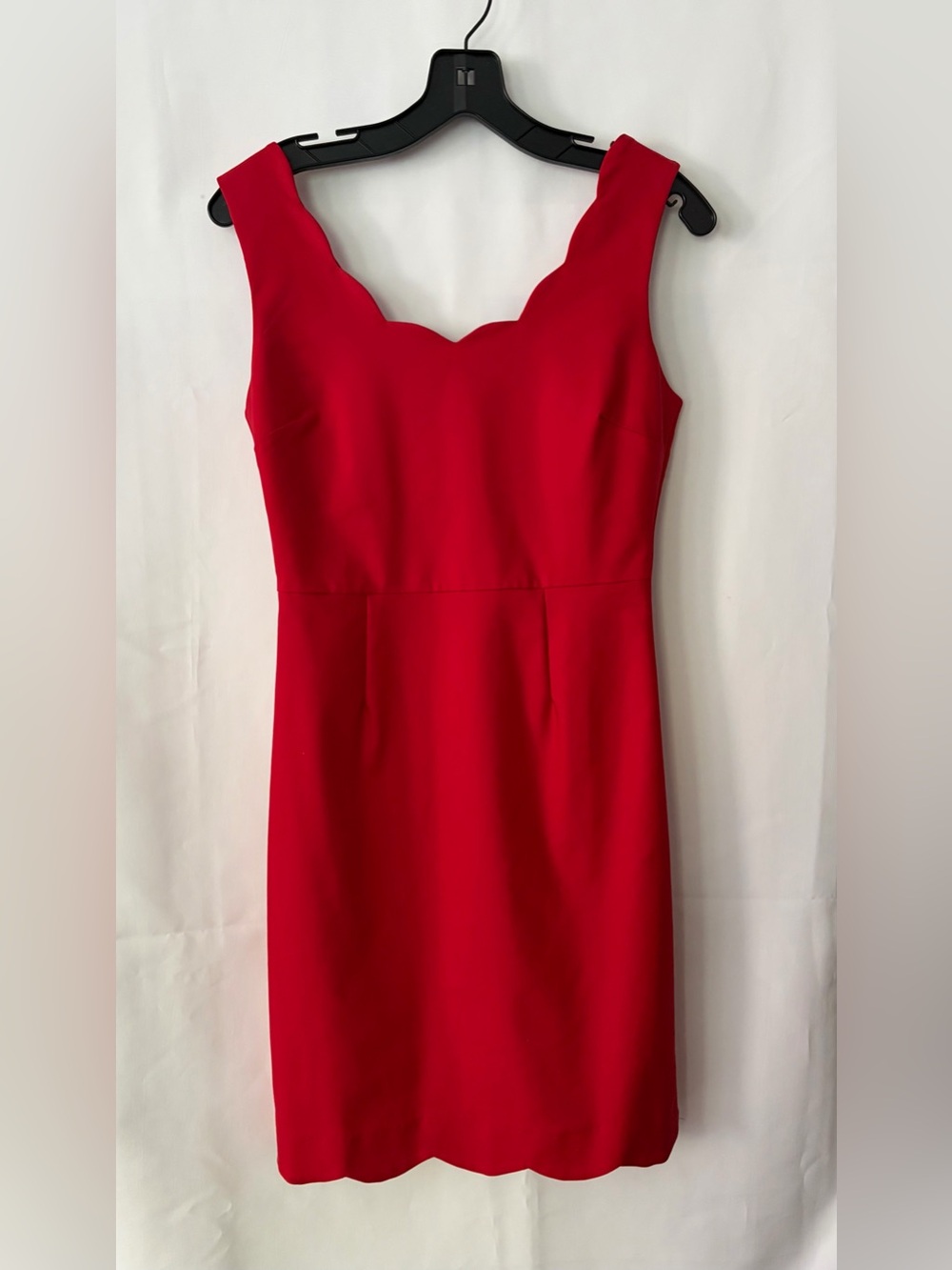 Forever 21 Red Scallop-Edge Mini Dress